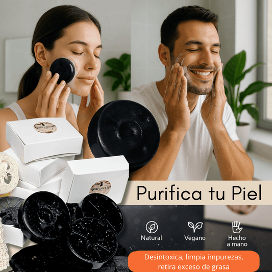 Jabón Natural de Carbón Activado